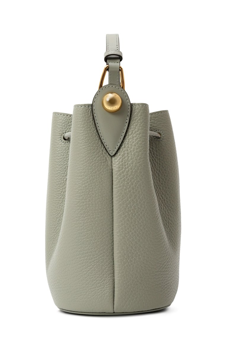 Женская сумка furla sfera mini FURLA светло-зеленого цвета, арт. WB01514/BX0176 | Фото 4 (Материал: Натуральная кожа; Ремень/цепочка: На ремешке; Размер: mini)