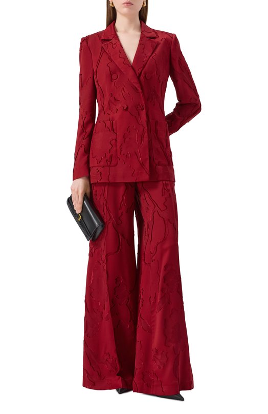 Жакет из вискозы Elie Saab J0137NP25/VI004 Красный  J0137NP25/VI004 Фото 2
