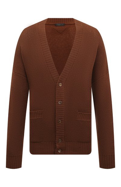 Мужской кашемировый кардиган PRADA, арт. UMG109-1Z9F-F0005-221