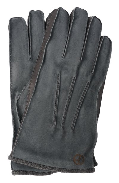 Мужские замшевые перчатки GIORGIO ARMANI, арт. GM004178/AF29347
