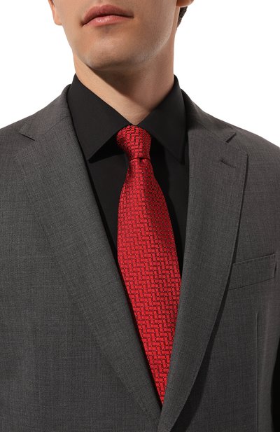 Шелковый галстук ZILLI, арт. 57021, фото 2