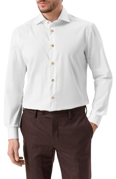 Хлопковая сорочка KITON, арт. UCIH08863, фото 3