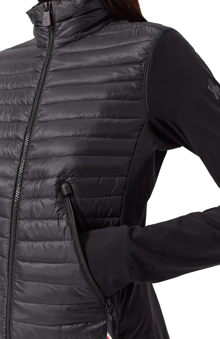 Женский комбинированная толстовка MONCLER GRENOBLE черного цвета, арт. 8G000098/9829J | Фото 5 (М�атериал внешний: Синтетический материал; Рукава: Длинные; Материал подклада: Синтетический материал; Длина (для топов): Стандартные; Стили: Кэжуэл; Женское Кросс-КТ: Кардиган-одежда)