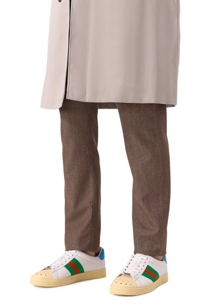 Кожаные кеды ace GUCCI, арт. 795784/AADQS, фото 3