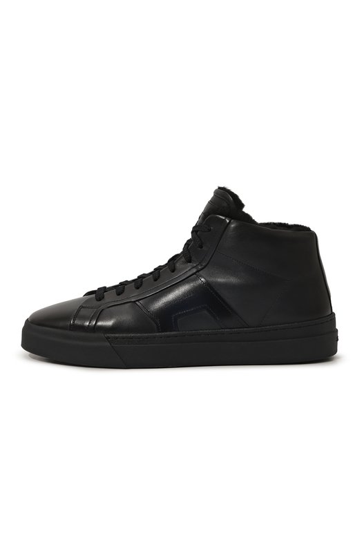Кожаные кеды Santoni MBGG220250CNPG0N Синий  MBGG220250CNPG0N Фото 4
