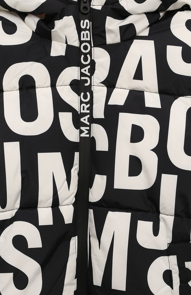 Детского куртка MARC JACOBS (THE) черно-белого цвета, арт. W60316 | Фото 3 (Материал внешний: Синтетический материал; Рукава: Длинные; Драгоценные камни: Проставлено; Материал сплава: Проставлено; Кросс-КТ: Демисезон, Утепленные; Ростовка одежда: 12 лет | 152 см, 3 года | 98 см, 5 лет | 110 см, 4 года | 104 см, 7 лет | 122 см, 9 лет | 134 см)