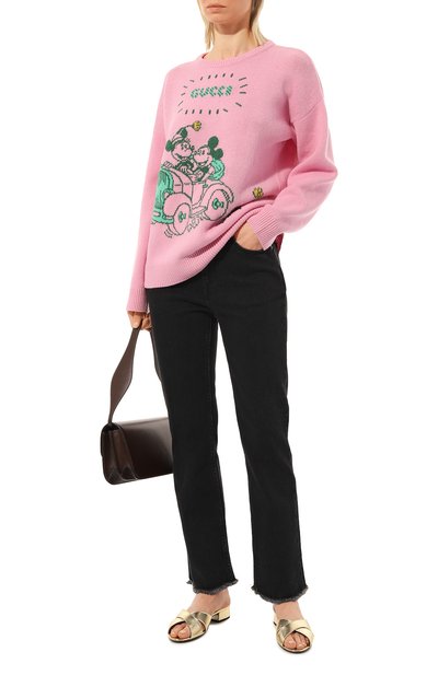 Шерстяной свитер disney x gucci GUCCI розового цвета по цене 187200 руб., арт. 606201 XKA7O, фото 2 Шерстяной свитер disney x gucci GUCCI, арт. 606201 XKA7O, фото 2