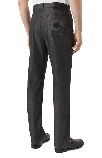 Брюки STEFANO RICCI темно-серого цвета по цене 130000 руб., арт. M8T51B1111/TS0BK, фото 4 Брюки STEFANO RICCI, арт. M8T51B1111/TS0BK, фото 4