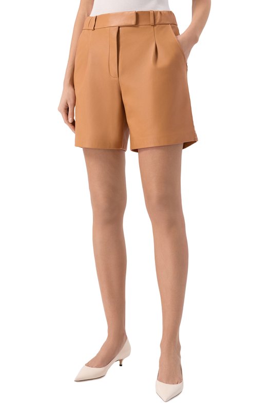 Кожаные шорты MVST M26.2PW.L902/NAPPA PL0NGE Бежевый  M26.2PW.L902/NAPPA PL0NGE Фото 3