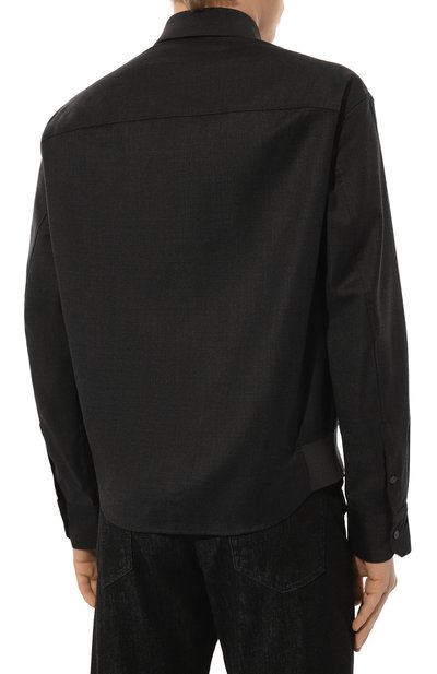 Рубашка из шерсти и вискозы EMPORIO ARMANI, арт. 6D1C61/1NVCZ, фото 4