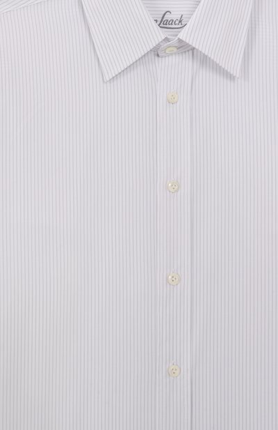 Хлопковая рубашка VAN LAACK светло-серого цвета по цене 14050 руб., арт. VL-TIM-XX/151116/164-176, фото 3 Хлопковая рубашка VAN LAACK, арт. VL-TIM-XX/151116/164-176, фото 3