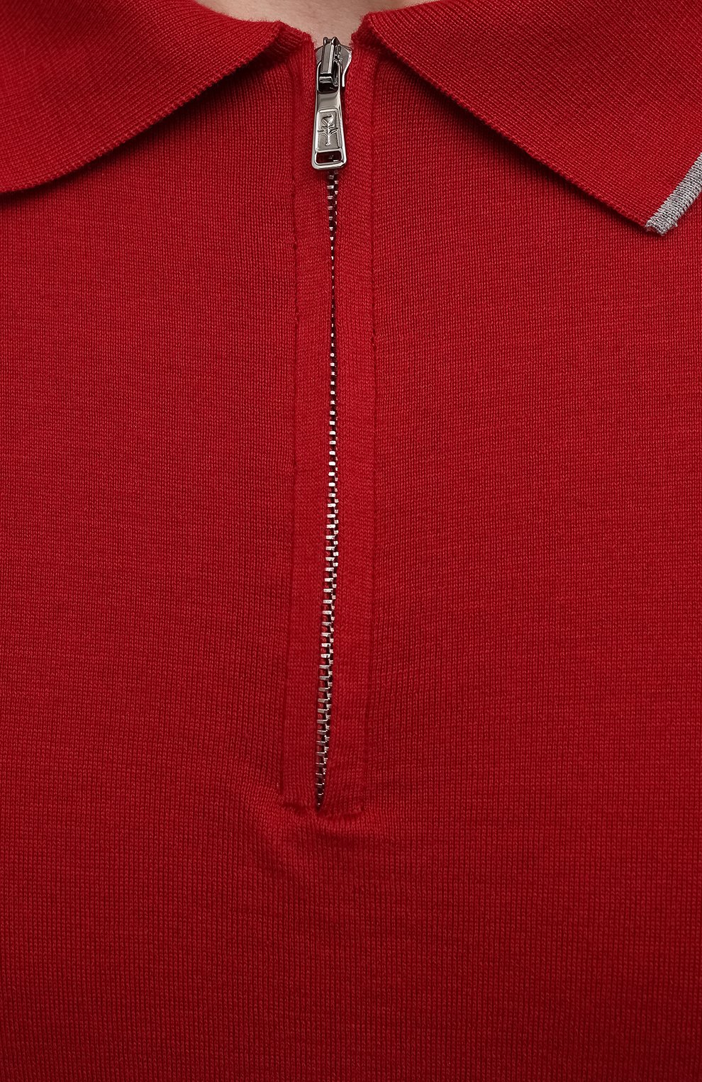 Поло из хлопка и кашемира FIORONI бордового цвета по цене 79200 руб., арт. MK22609C2, фото 5 Поло из хлопка и кашемира FIORONI, арт. MK22609C2, фото 5