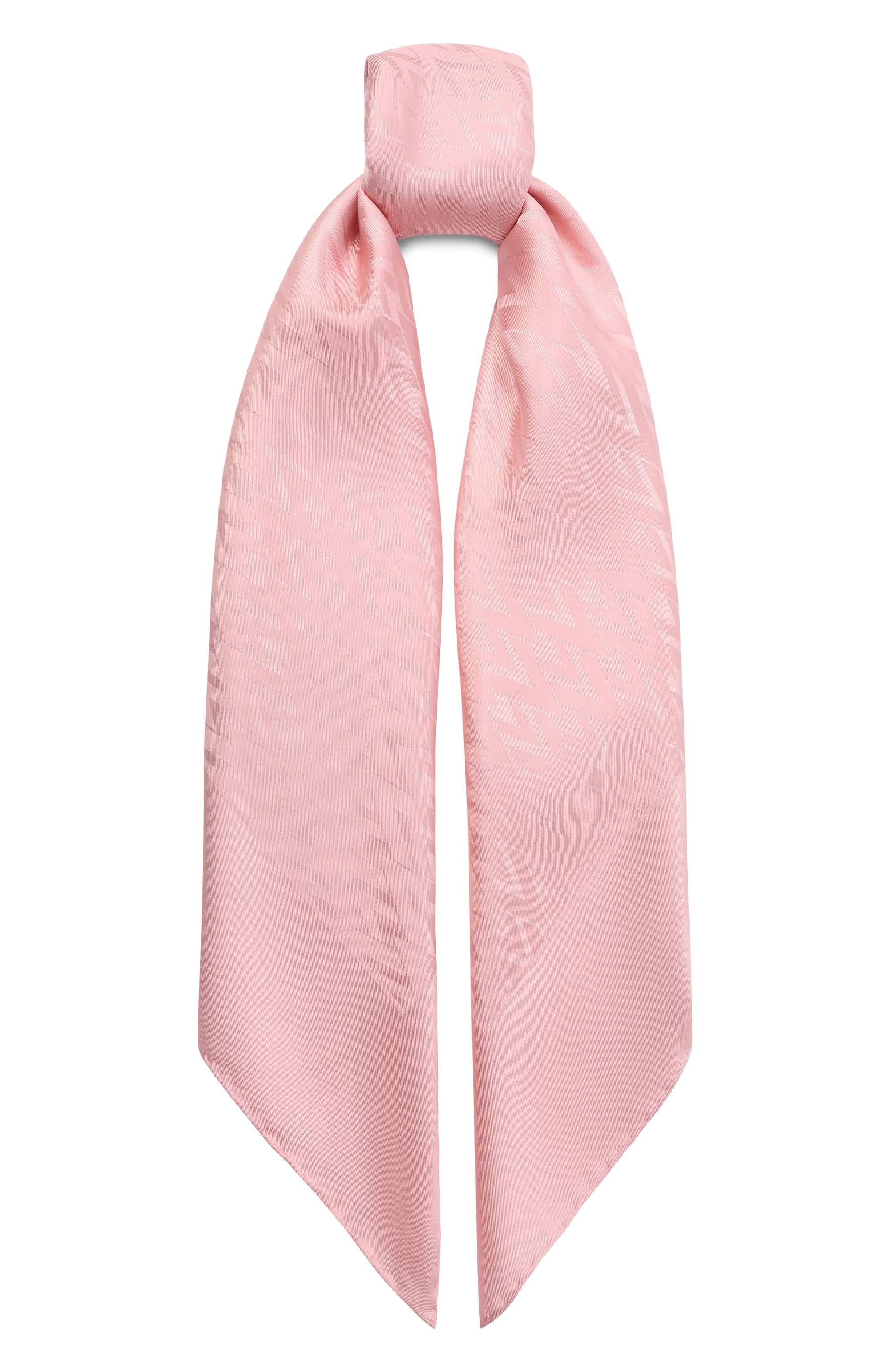 Шелковый платок VALENTINO розового цвета по цене 55300 руб., арт. 8W2EI114/DAA, фото 1 Шелковый платок VALENTINO, арт. 8W2EI114/DAA, фото 1