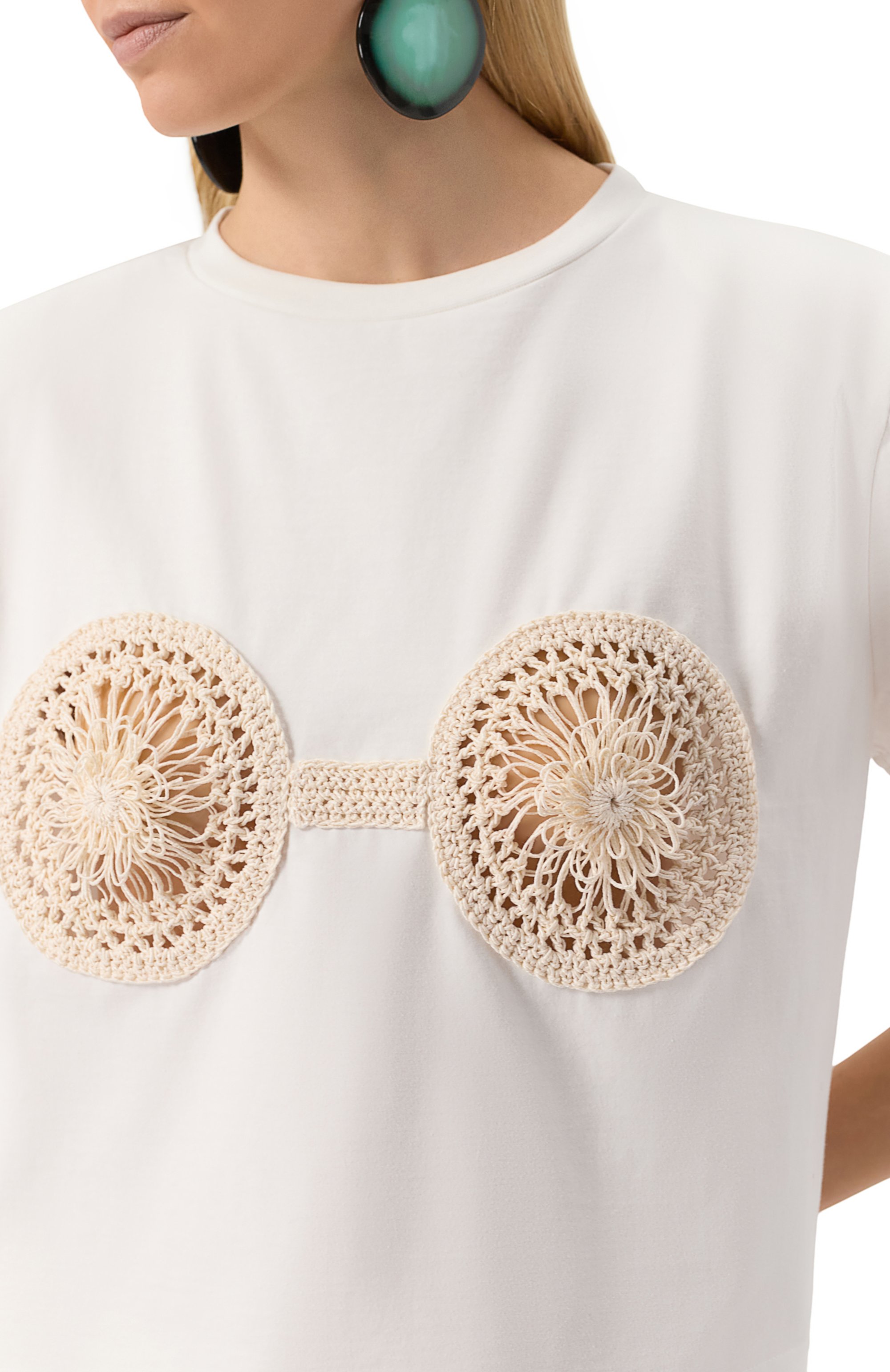 Футболка из хлопка и вискозы MAGDA BUTRYM, арт. 108321, фото 5