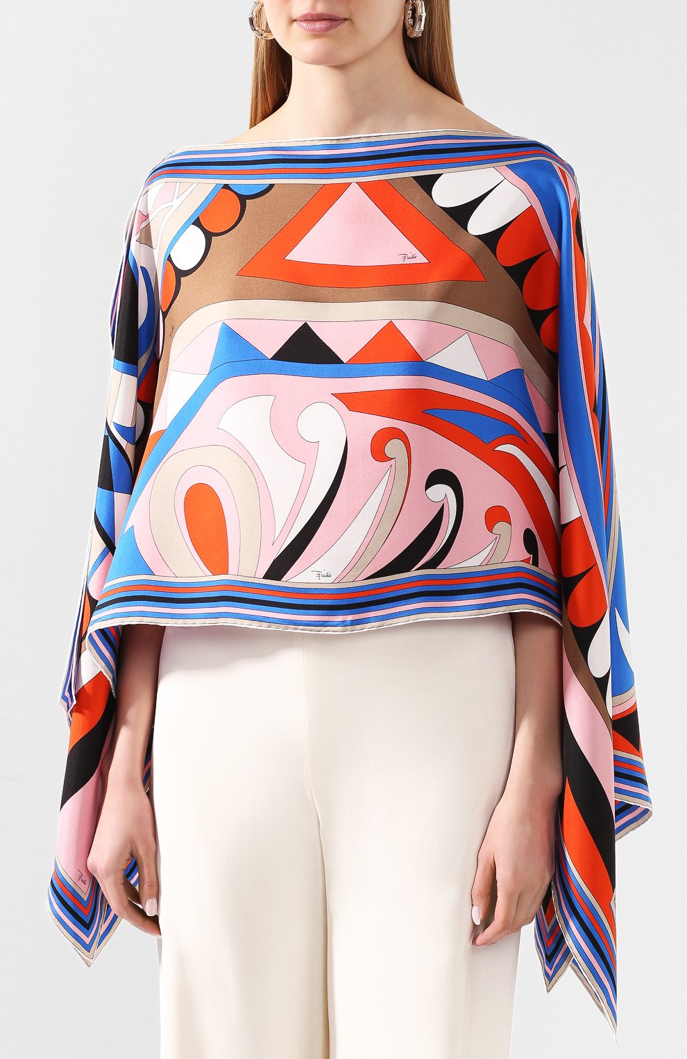 Шелковый топ EMILIO PUCCI, арт. 0HGB35/0HV35, фото 3