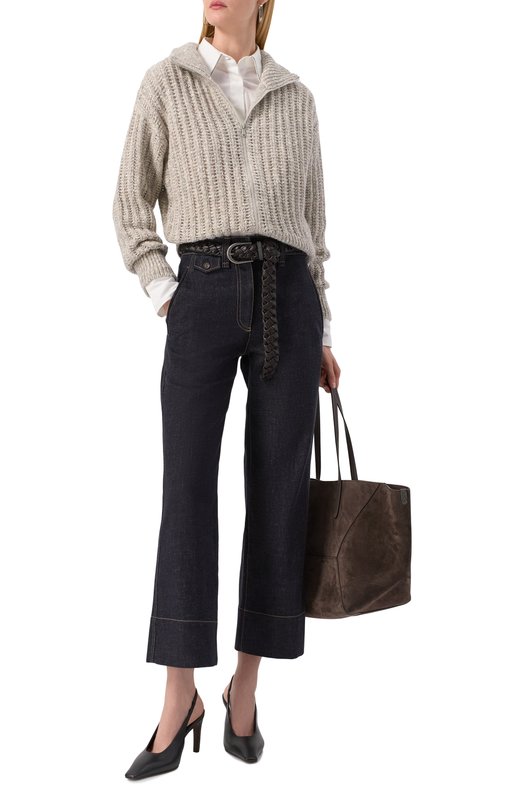 Кардиган Brunello Cucinelli MGN364316P Серый  MGN364316P Фото 2