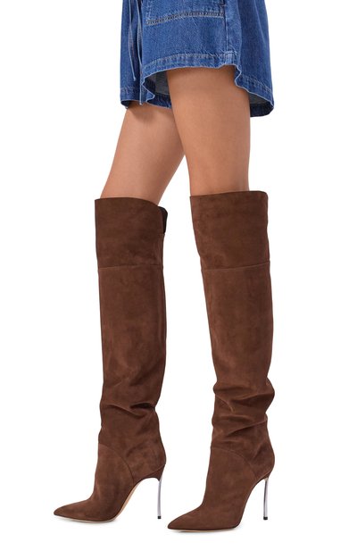 Замшевые ботфорты blade 100 CASADEI, арт. 1T076A100MC1832, фото 3