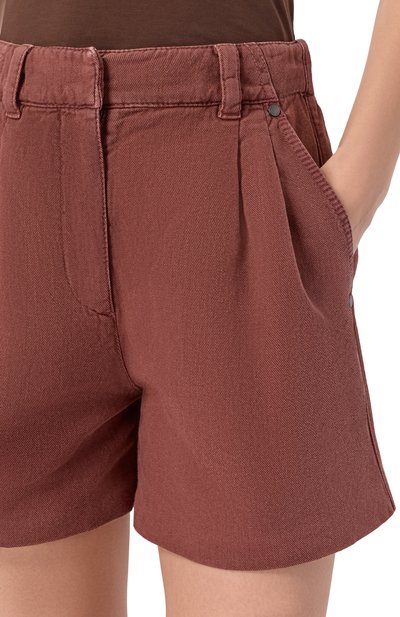 Шорты из хлопка и льна BRUNELLO CUCINELLI, арт. ML996P5761, фото 5