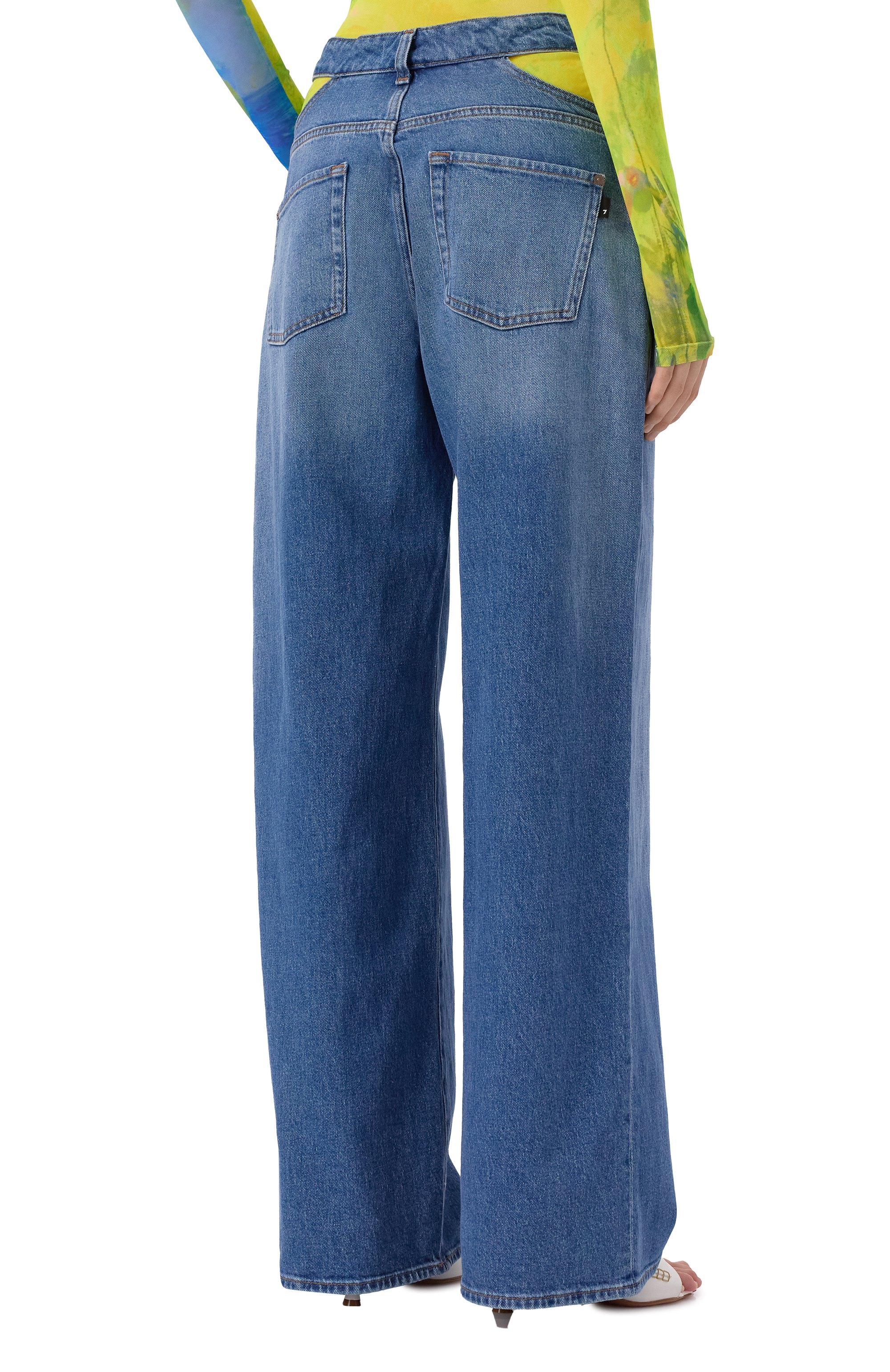 Джинсы scout 7 FOR ALL MANKIND синего цвета по цене 32950 руб., арт. 7U230C10, фото 4 Джинсы scout 7 FOR ALL MANKIND, арт. 7U230C10, фото 4