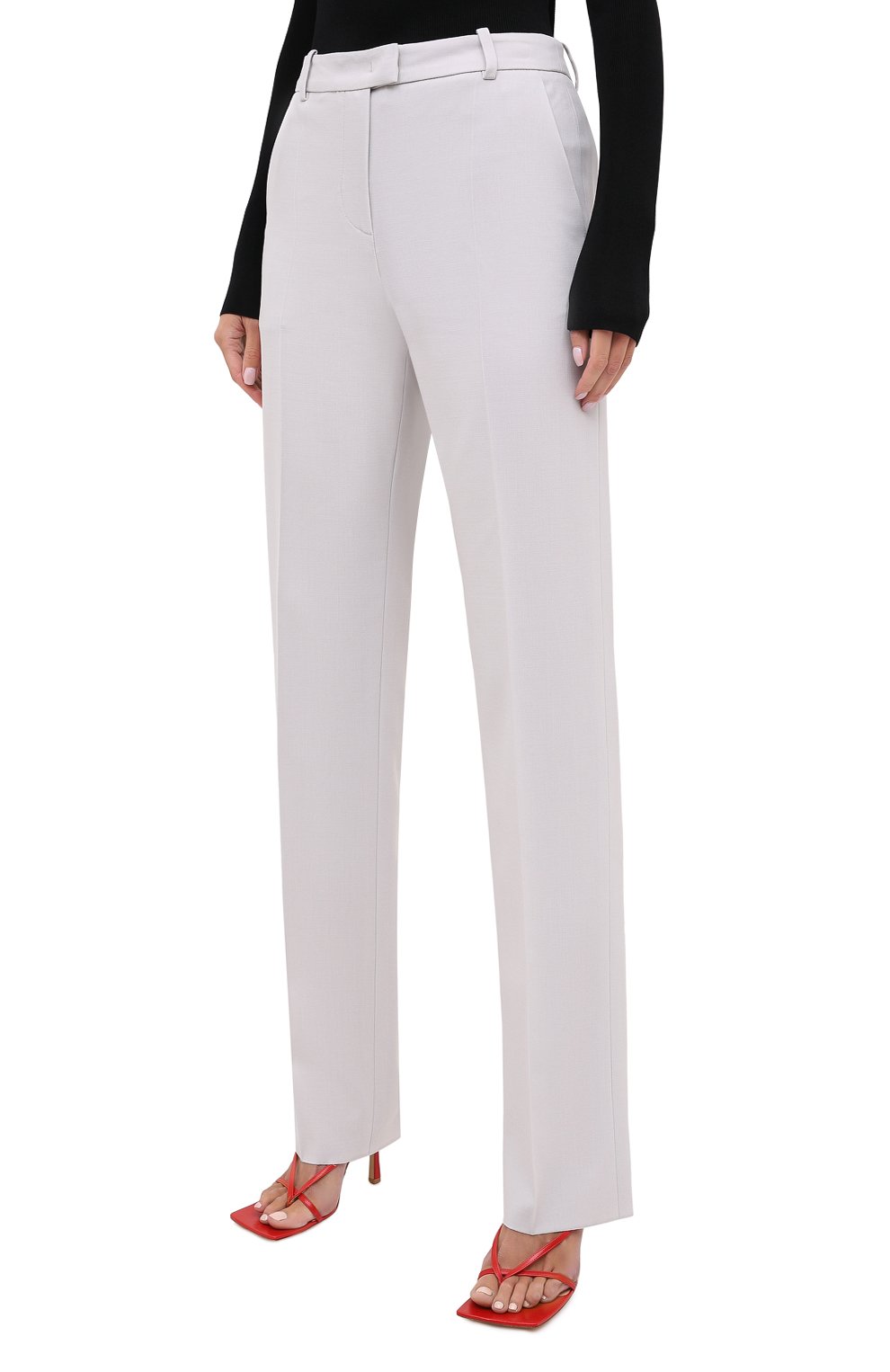 Шерстяные брюки GIORGIO ARMANI серого цвета по цене 89950 руб., арт. 0WHPP0DJ/T01QW, фото 3 Шерстяные брюки GIORGIO ARMANI, арт. 0WHPP0DJ/T01QW, фото 3