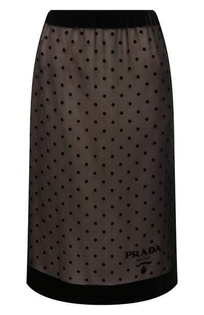 Женская юбка из шелка и вискозы PRADA, арт. P142T-1Z4Y-F0002-221