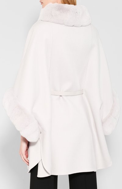 Кашемировая накидка LORO PIANA бежевого цвета по цене 1980000 руб., арт. FAG3754, фото 4 Кашемировая накидка LORO PIANA, арт. FAG3754, фото 4