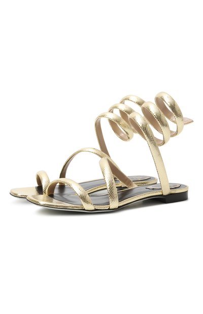 Женские кожаные сандалии cleopatra RENE CAOVILLA, арт. C11584-010/STPI