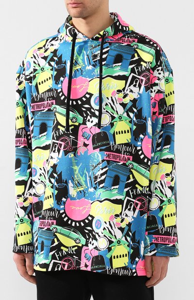 Хлопковое худи BALENCIAGA, арт. 594576/THV65, фото 3