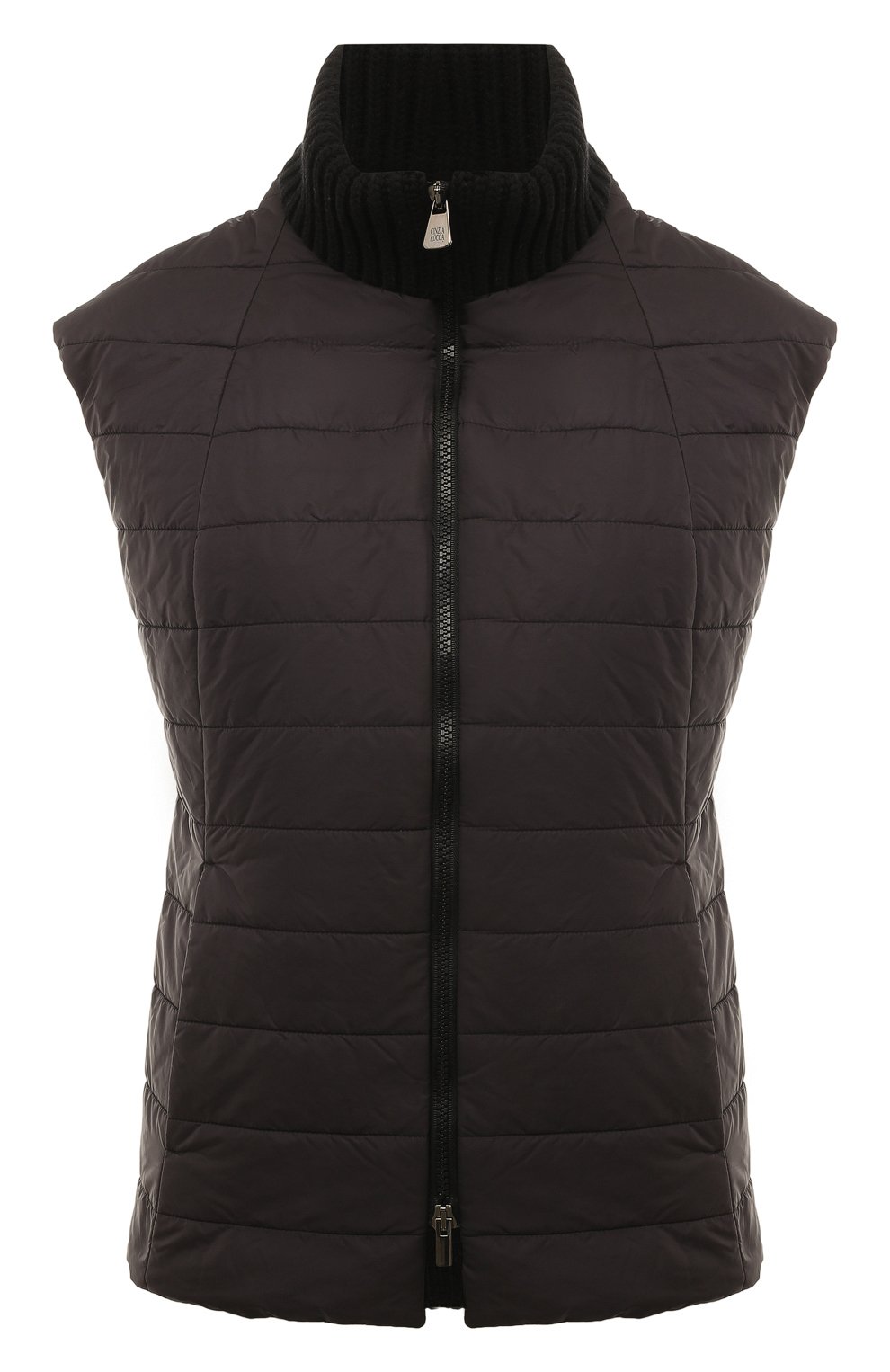 Комбинированный жилет CINZIA ROCCA черного цвета по цене 42350 руб., арт. A0G3000/C7, фото 1 Комбинированный жилет CINZIA ROCCA, арт. A0G3000/C7, фото 1