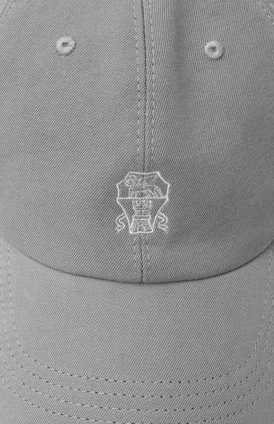 Хлопковая бейсболка BRUNELLO CUCINELLI, арт. B252DW322B, фото 3