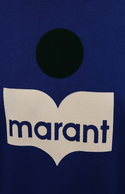 Хлопковый свитшот ISABEL MARANT ETOILE синего цвета по цене 24300 руб., арт. SW0304-21A036E/MINDY, фото 5 Хлопковый свитшот ISABEL MARANT ETOILE, арт. SW0304-21A036E/MINDY, фото 5