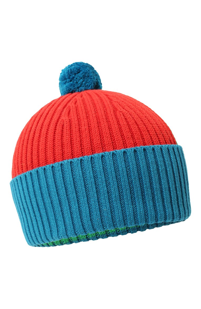 Детского хлопковая шапка STELLA MCCARTNEY разноцветного цвета, арт. 8R0O37 | Фото 1 (Материал: Текстиль, Хлопок; Материал сплава: Проставлено; Нос: Не проставлено)