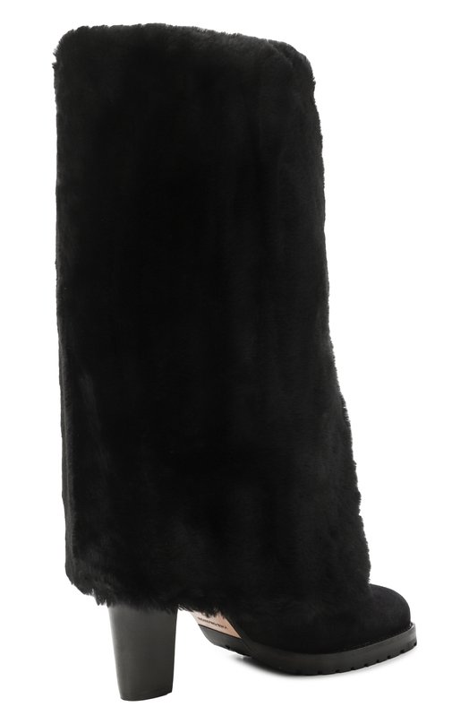 Замшевые сапоги Yves Salomon 26WAC610XXMLCV Чёрный  26WAC610XXMLCV Фото 5