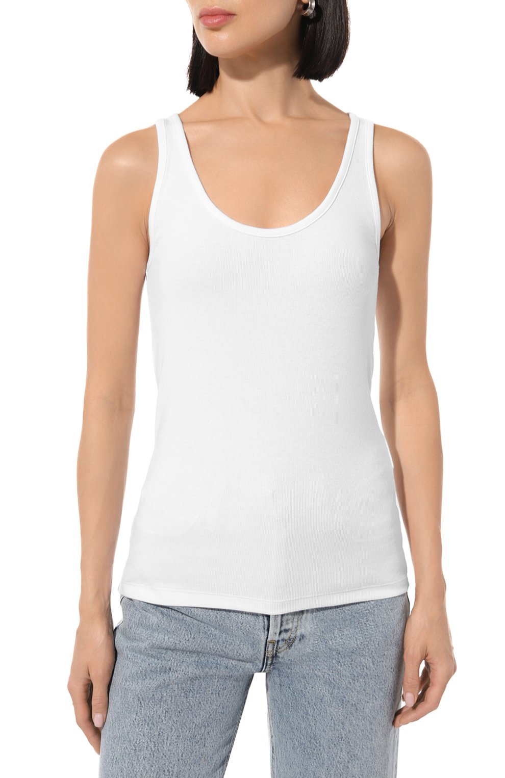 Хлопковая майка TOTEME, арт. 241-WRT1053-FB0094, фото 3