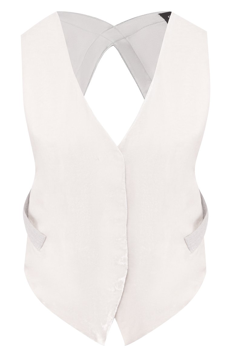 Жилет из смеси вискозы и шелка GIORGIO ARMANI, арт. 0SHCKZ17/TZ503, фото 1