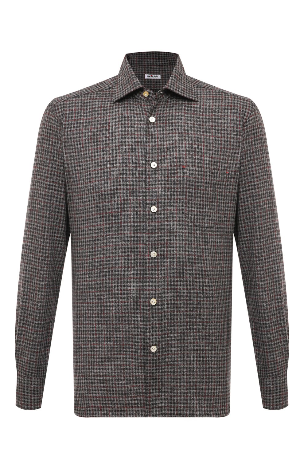 Рубашка из шерсти и шелка KITON, арт. UMCNERK0143C01, фото 1