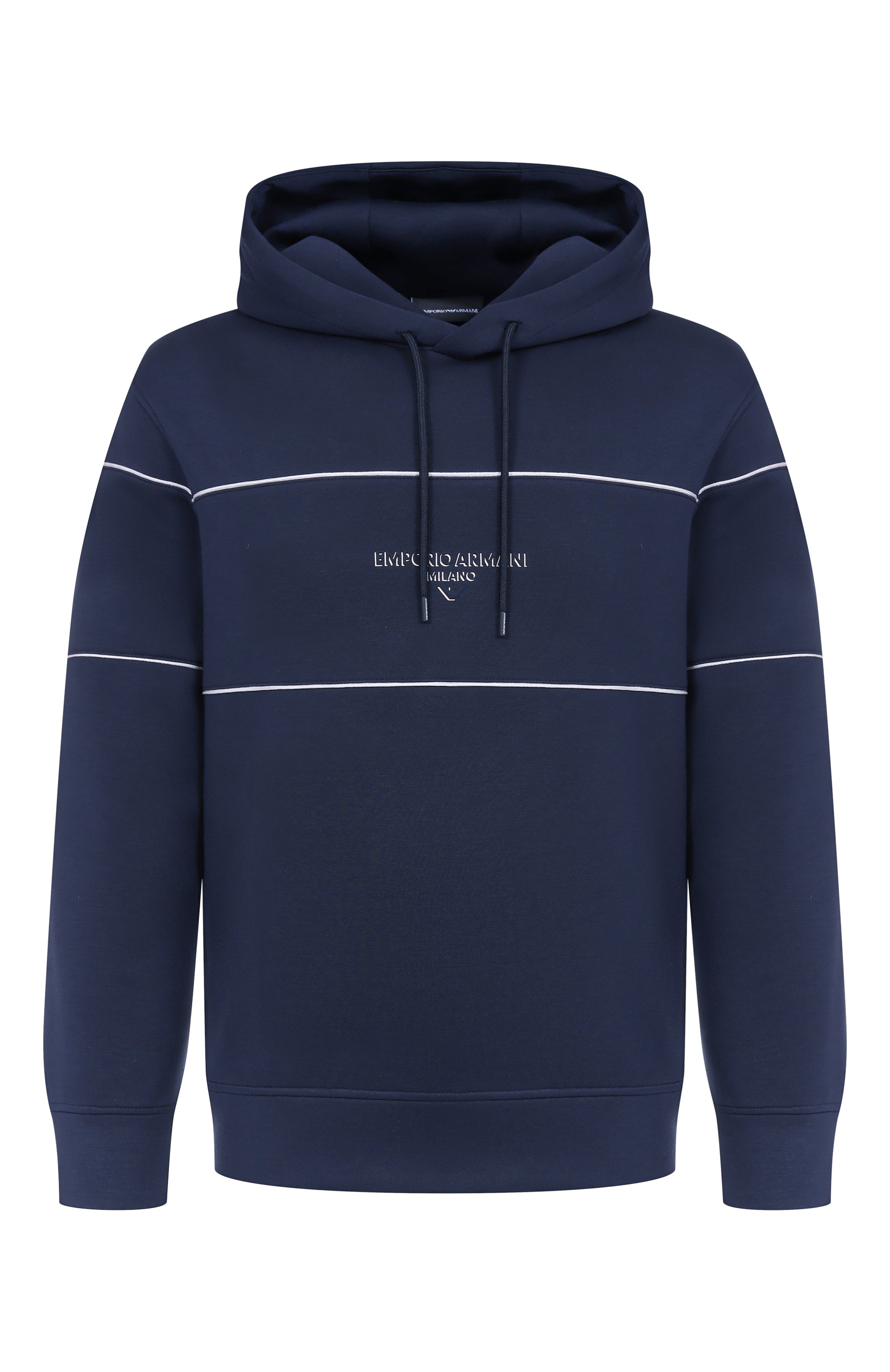 Худи EMPORIO ARMANI темно-синего цвета по цене 38600 руб., арт. EM002885/AF17545, фото 1 Худи EMPORIO ARMANI, арт. EM002885/AF17545, фото 1