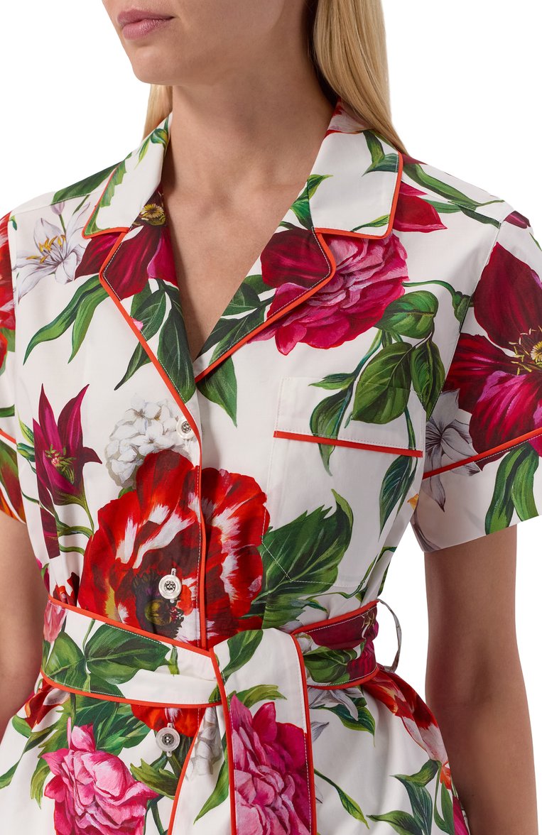 Хлопковая блузка DOLCE & GABBANA, арт. F5G67T/HS5TQ, фото 1
