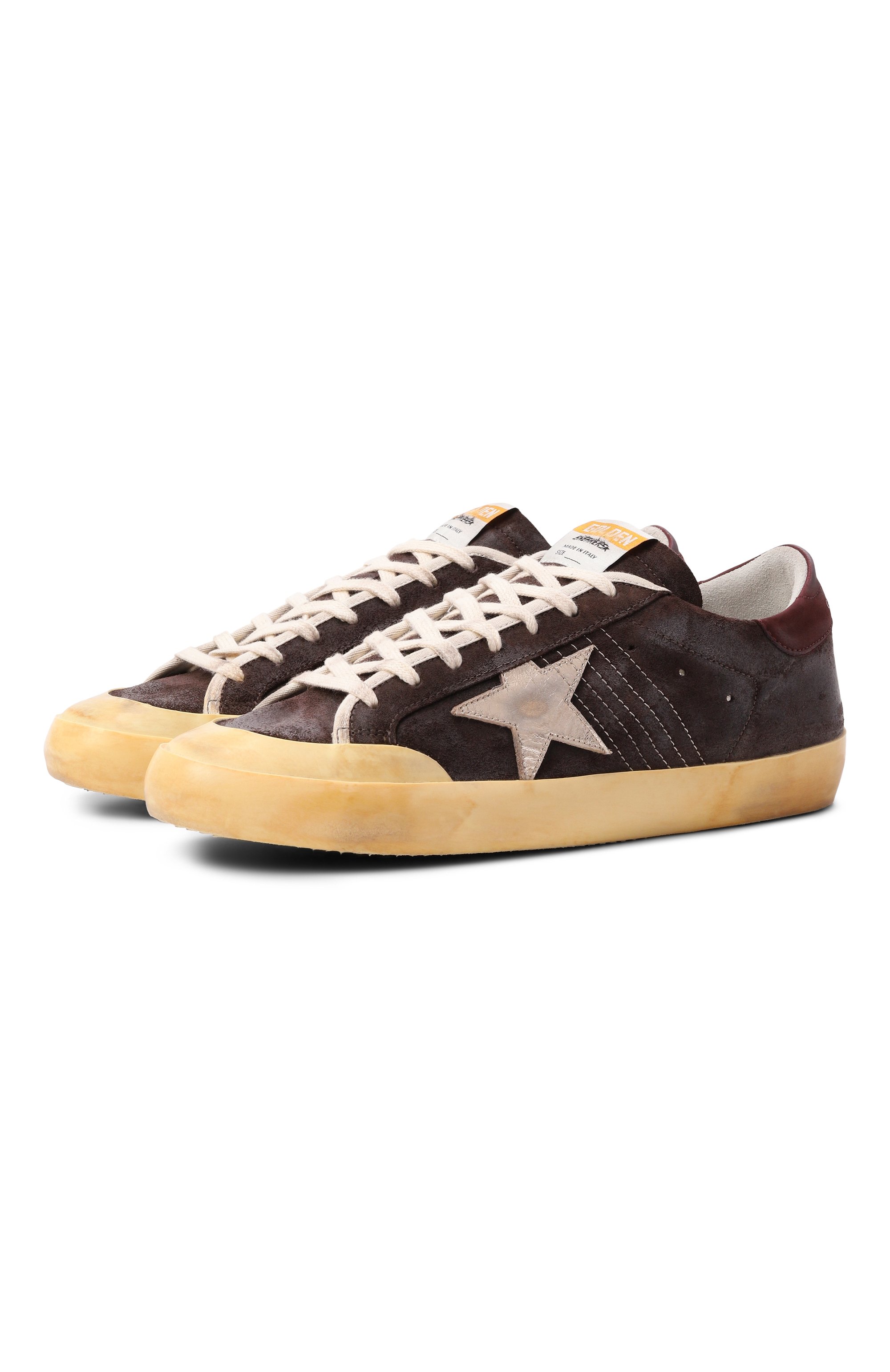 Замшевые кеды super-star GOLDEN GOOSE DELUXE BRAND, арт. GMF00107.F003375, фото 1