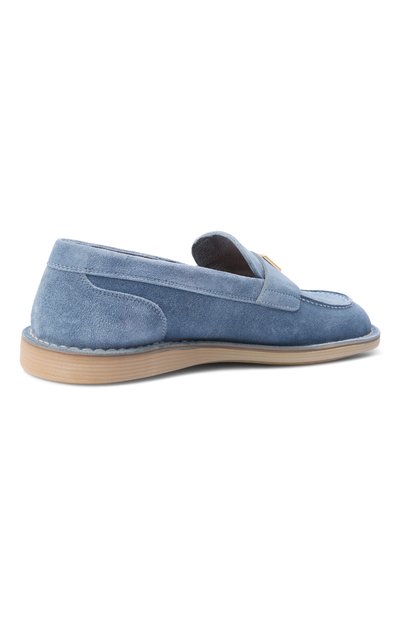 Замшевые лоферы DOLCE & GABBANA голубого цвета по цене 98950 руб., арт. CP0182/AS707, фото 5 Замшевые лоферы DOLCE & GABBANA, арт. CP0182/AS707, фото 5