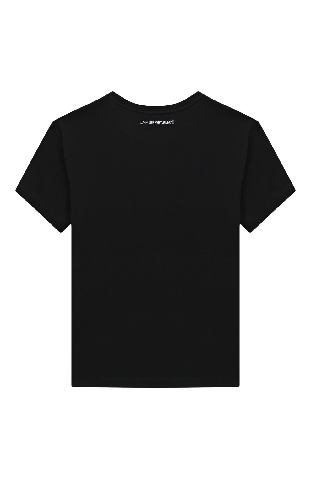 Хлопковая футболка EMPORIO ARMANI черного цвета по цене 7975 руб., арт. 3R3T7S/4J54Z, фото 2 Хлопковая футболка EMPORIO ARMANI, арт. 3R3T7S/4J54Z, фото 2