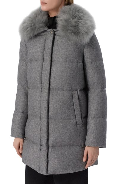 Пуховик с воротником из козлика HERNO, арт. PI002295D/38087, фото 3