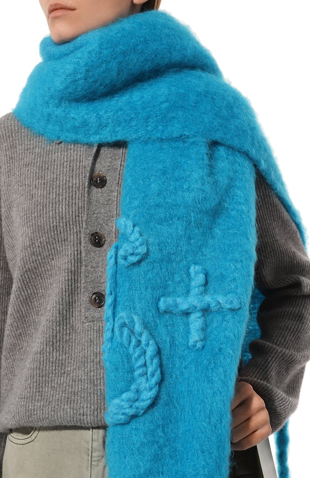 Шерстяной шарф JIL SANDER, арт. J40TE0111/J40041, фото 2