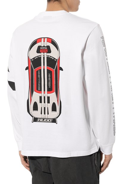 Хлопковый лонгслив HUGO, арт. 50511045, фото 4