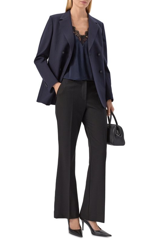 Шерстяной жакет Officine Generale W25WTLG409 Синий  W25WTLG409 Фото 2