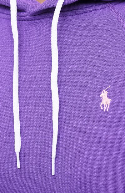 Хлопковое худи POLO RALPH LAUREN сиреневого цвета по цене 19150 руб., арт. 211794394, фото 5 Хлопковое худи POLO RALPH LAUREN, арт. 211794394, фото 5