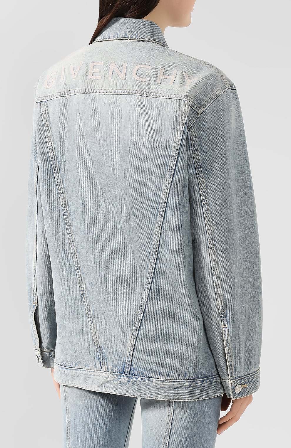 Джинсовая куртка GIVENCHY голубого цвета по цене 76950 руб., арт. BW006K50AM, фото 4 Джинсовая куртка GIVENCHY, арт. BW006K50AM, фото 4