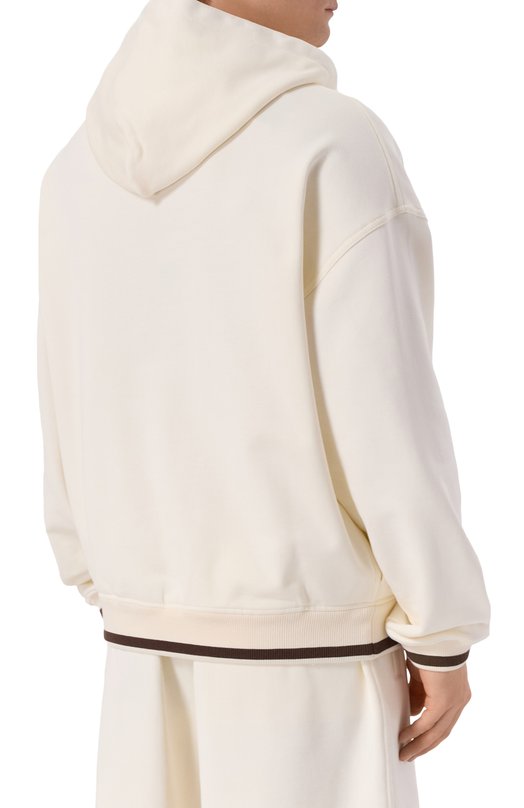 Хлопковое худи Dolce & Gabbana G9B0UZ/HU7DU Белый  G9B0UZ/HU7DU Фото 4