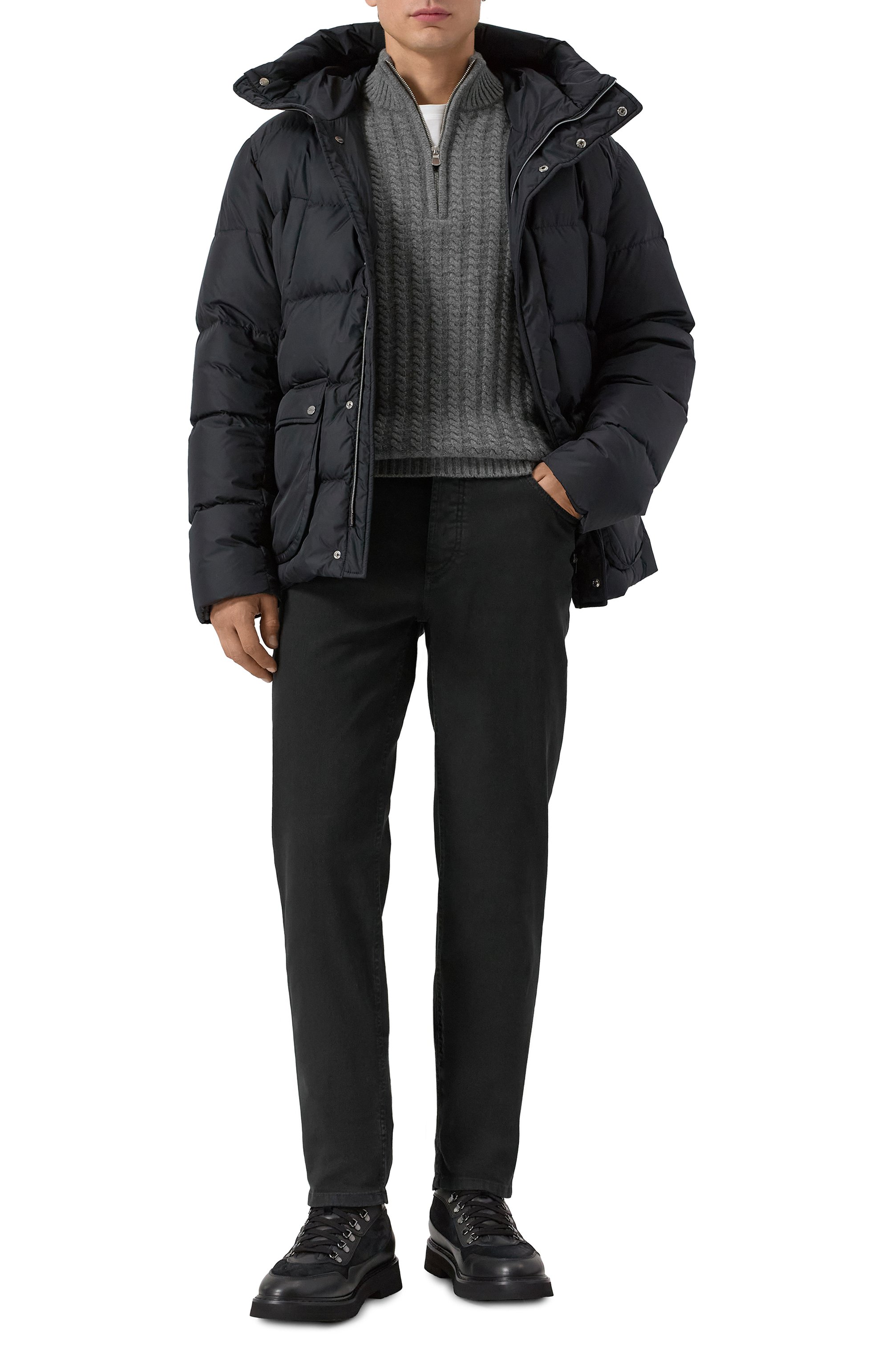 Кожаные хайкеры CAMERLENGO, арт. 16844/MIAMI M0NT0NE, фото 2