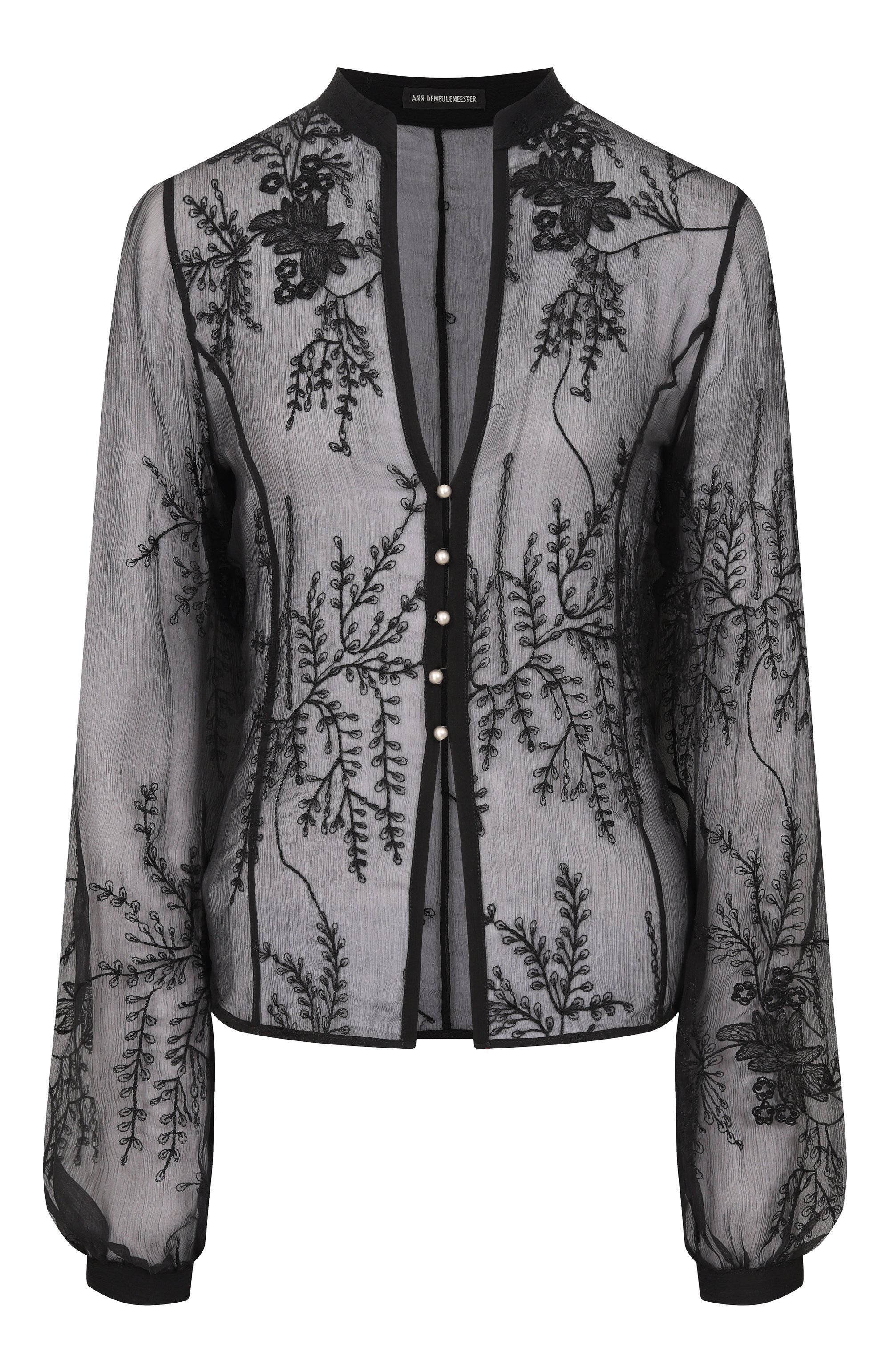 Блузка из шелка и хлопка ANN DEMEULEMEESTER, арт. B0014006/FA735, фото 1